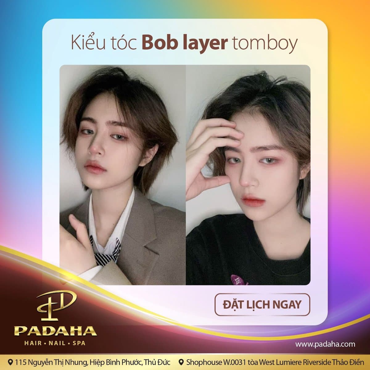 Kiểu tóc Bob layer tomboy