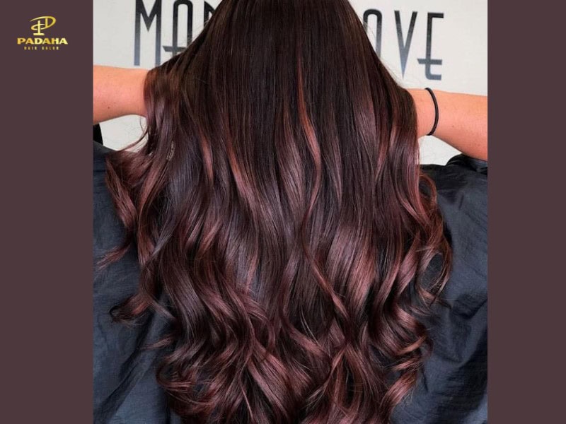 Hình ảnh tóc được nhuộm theo kiểu balayage