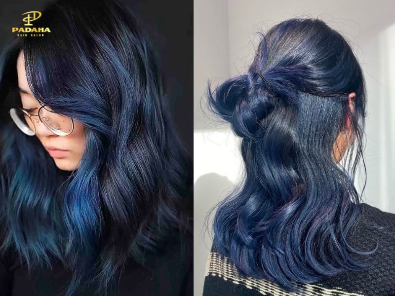 Balayage xanh đen